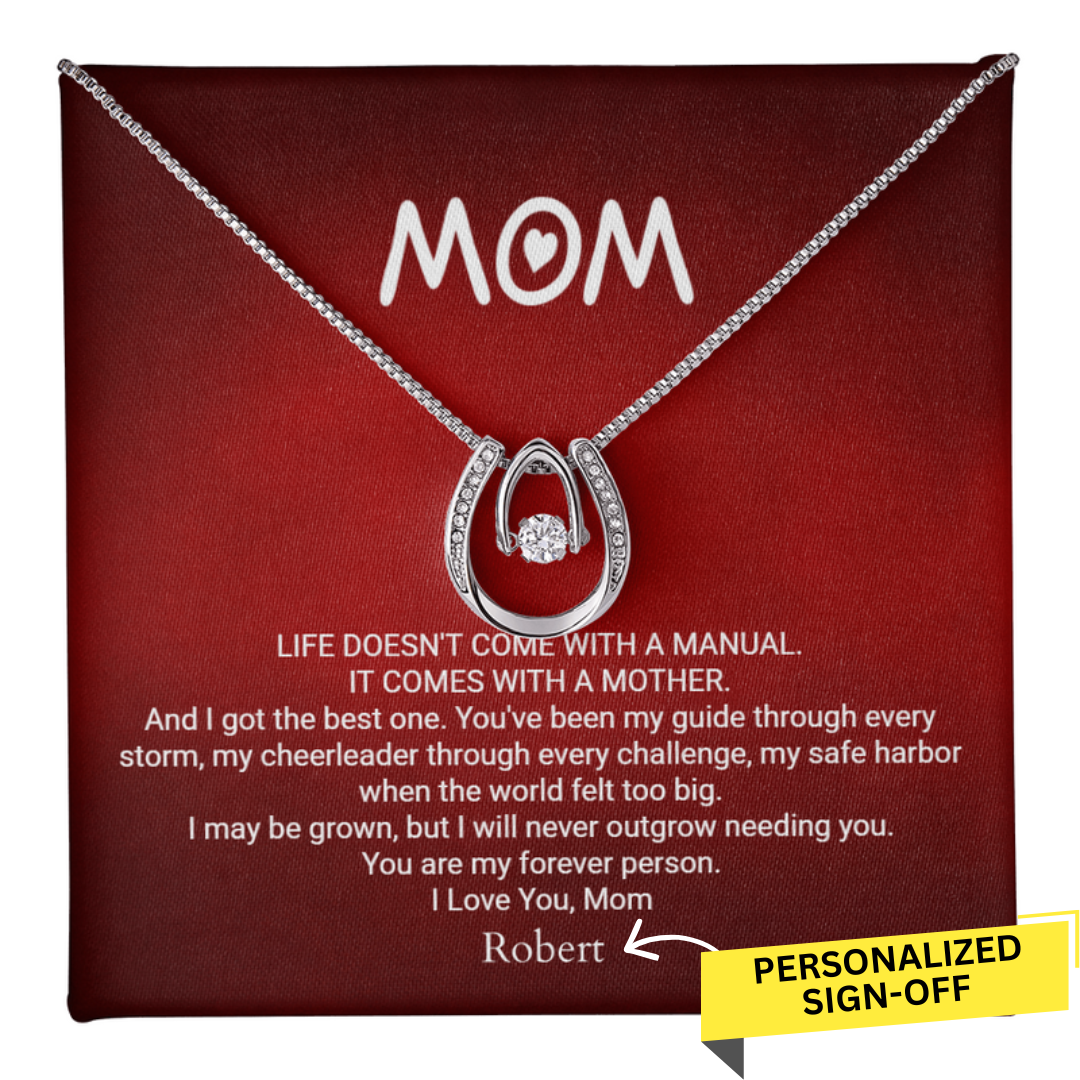 Lucky Love Necklace For My Mom With CARD PERSONALIZATION