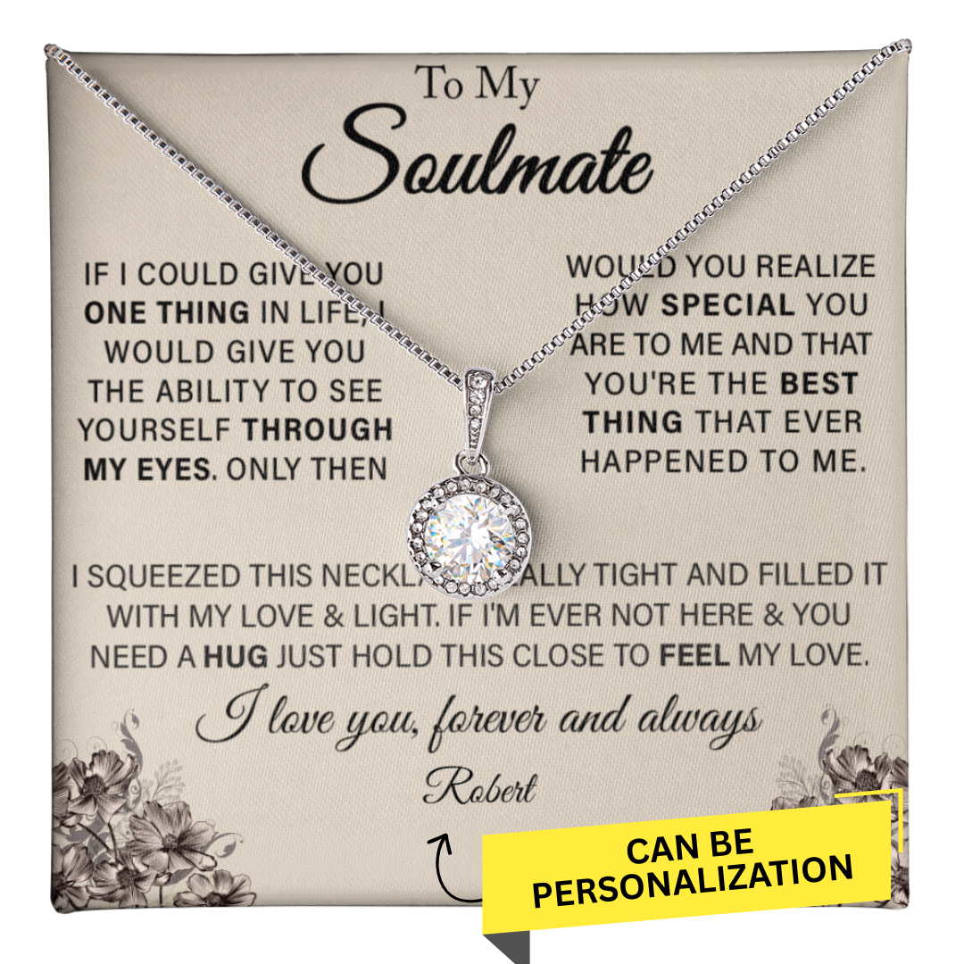 To My Wife - Forever Love Necklace Gift Set With CARD PERSONALIZATION